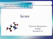Презентация по биологии/химии по теме Белки (10 класс)