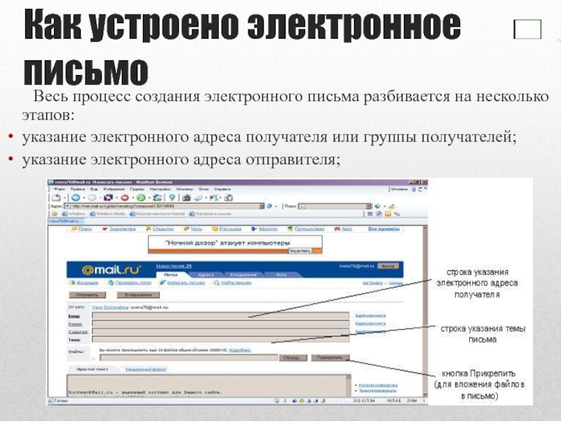 Электронное указание. Как устроено электронное сообщение. Как создают электронную технику. Фото процесса электронного письма. Ошибка в адресе электронной почты.