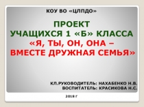 Я, ты, он, она - вместе дружная семья