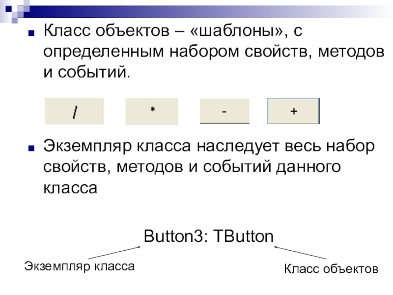 Экземпляр класса. Классы объектов. Объект класса. Класс и экземпляр класса. Классы в Делфи.