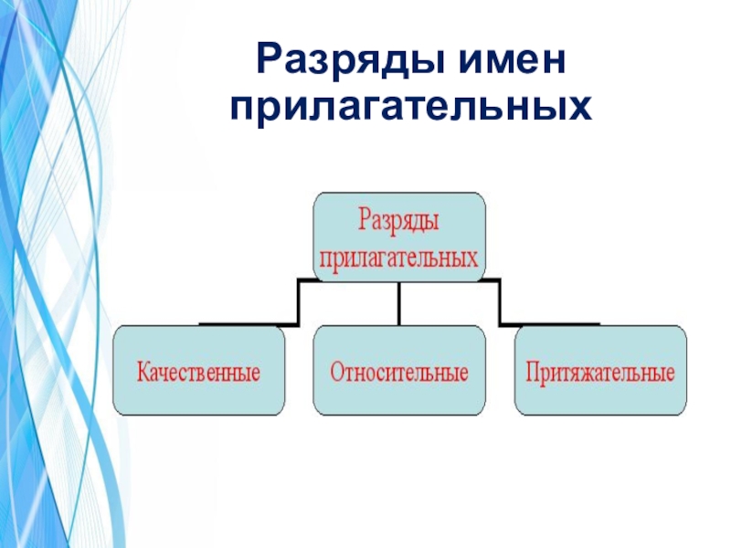 Разряды прилагательных презентация