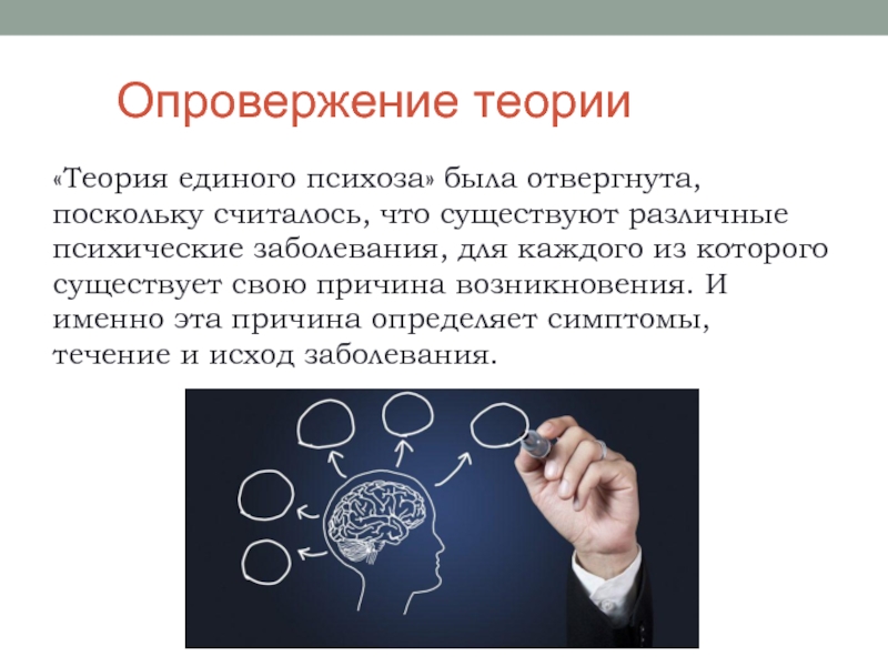 Опровержение теории. Концепция единого психоза Гризингера. Опровержение научной теории это. Теории психозов.