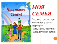 моя семья