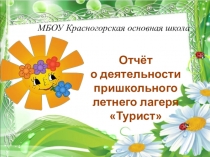 Презентация.  Летний лагерь.ОтрядРомашки