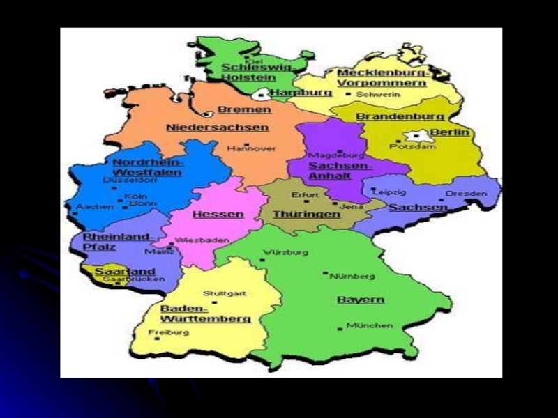 Особенности размещения германии. Карта Германии для детей. Географическое положение Германии. Физико географическое положение Германии. Географическое положение Германии на карте.