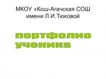 Презентация Портфолио ученика (2 класс)