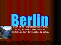 Презентация по немецкому языку на тему Достопримечательности Берлина (8 класс)