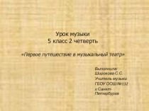 1 путешествие в музыкальный театр. Опера