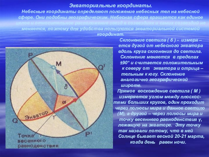 Экваториальные небесные координаты