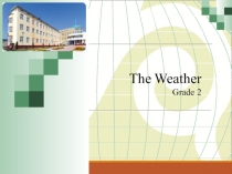 Слайд на тему The Weather