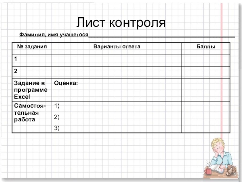 Лист контроля. Лист контроля для учащегося. Лист контроля посещения. Базовый лист контроля.