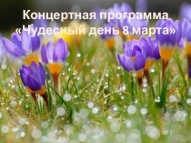 Презентация к концерту Чудесный день 8 марта