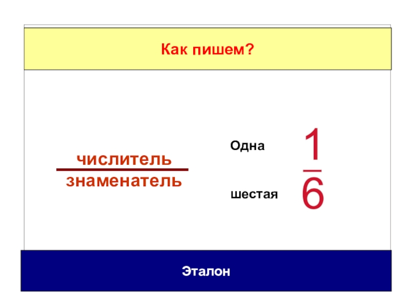 Как писать 1 3. Одна шестая. Одна шестая доля. Одна шестая часть. Одна шестая как записать.