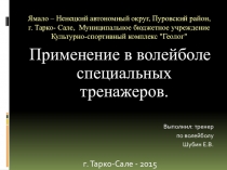 Применение в волейболе специальных тренажеров.