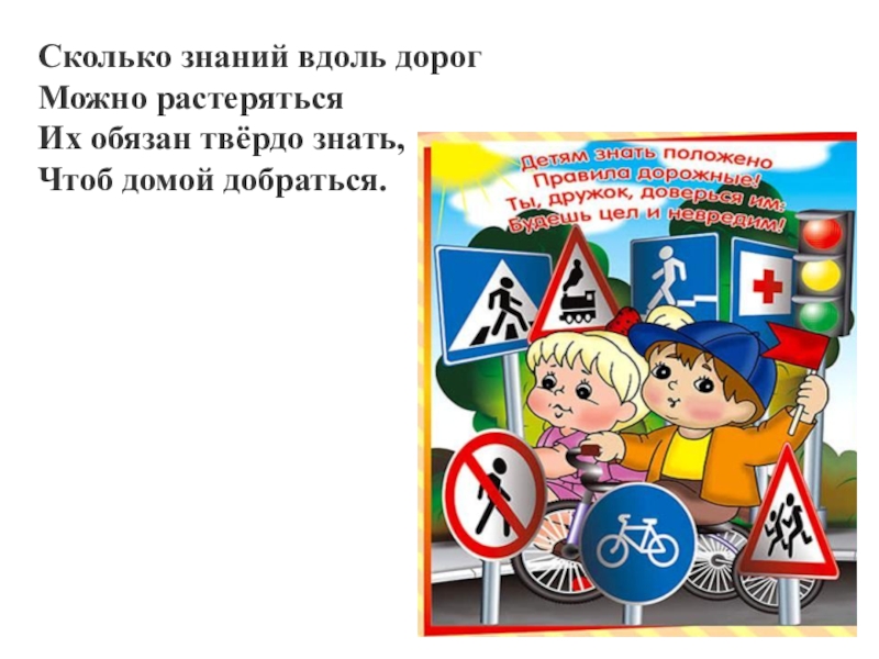 Сколько знаний. Дорожные знаки вдоль дороги для детей. Правила дорожные детям знать положено и не только твердо знать. Дорожные знаки наши друзья их вдоль дороги. Сколько знаков вдоль дорог можно.