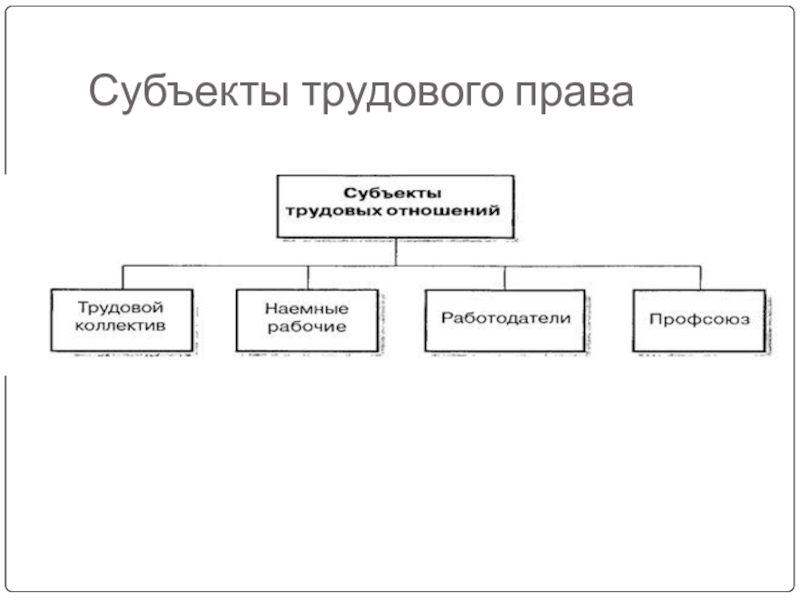 Трудовое право схемы