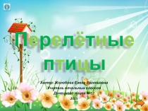 Интерактивная книга Перелётные птицы