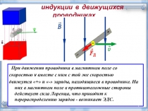 Презентация по физике ЭДС индукции в движущихся проводниках