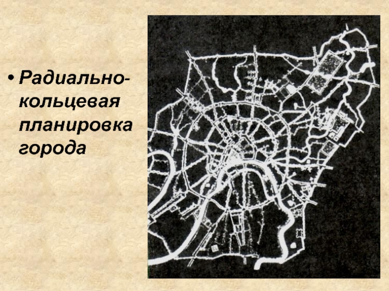 Радиального типа. Радиально кольцевой план Москвы. Радиально-Кольцевая планировка города Москва. Радиальная радиально Кольцевая планировка города. Типы планировки городов.