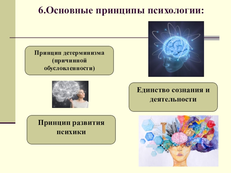 Единство сознания. Принцип детерминизма в психологии. Основные принципы психологии. Принцип детерминизма психики. Единство сознания и деятельности.