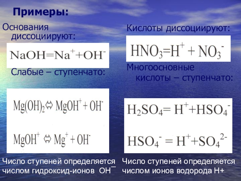 Напишите уравнение электролитической диссоциации гидроксида. Основания примеры. Основания в химии примеры. Диссоциация химия примеры. Диссоциация оснований примеры.
