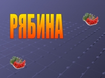 Презентация по окружающему миру на тему Рябина