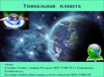 Презентация для внеклассного мероприятия в рамках Года Экологии
