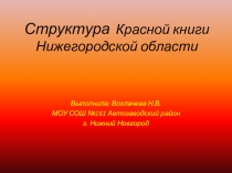 Урок Красная книга Нижегородской области 6 класс
