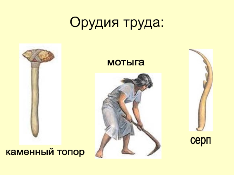 Опираясь на содержание 1 параграфа составьте из собственных рисунков иллюстративный ряд орудий труда