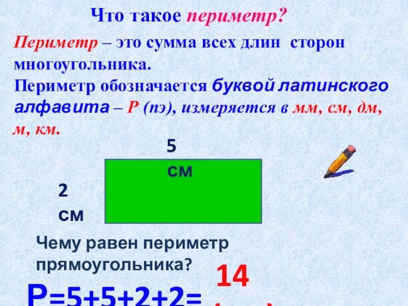 Периметр 2 класс презентация