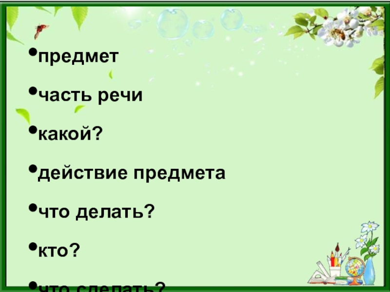 Роль глагола в речи 4 класс презентация