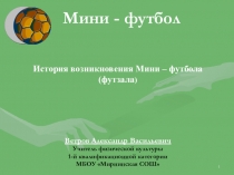 Презентация История возникновения минифутбола