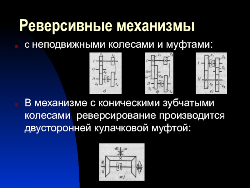 Механизм списков. Реверсивный механизм конический. Реверсивные механизмы с цилиндрическими колесами. Реверсивные механизмы виды и принципы работы. Назначение реверсивных механизмов.