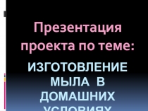 Презентация по проектной деятельности