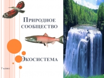 Презентация по биологии 7 класс Природное сообщество. Экосистема