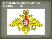 Презентация по ОБЖ на тему Оружие специального назначения  (10 класс)