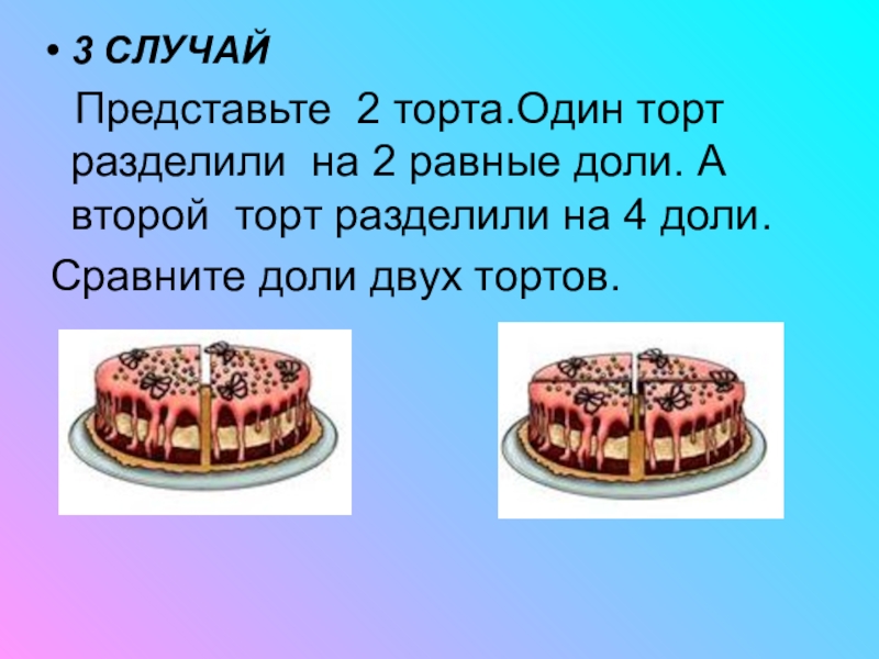 Торт 2 класс. Разделить торт. Часть торта. Доли дроби торт. Доли торта делим.