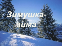 Презентация по окружающему миру в старшей группе Зимушка зима