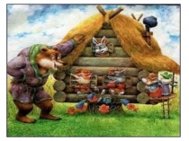 Презентация по русскому языку на тему Теремок- русская народная сказка.Гласные звуки . (1 класс)