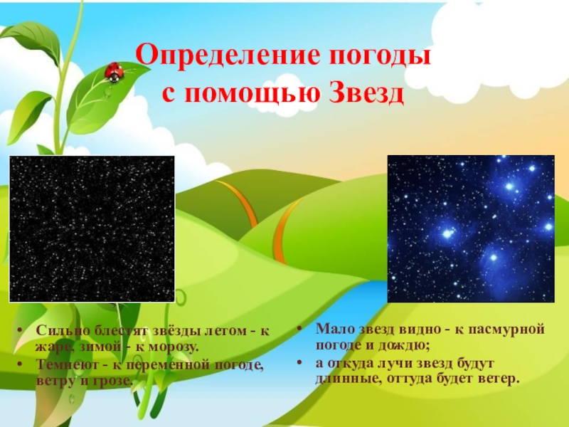 Подготовьте компьютерную презентацию не более 5 слайдов на тему народные приметы и погода