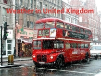 Презентация на английском языке Английская погода