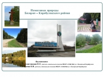 Памятники природы Базарно-Карабулакского района