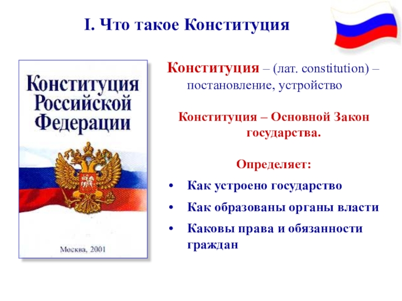 Конституция обществознание. Основной закон государства в 1905.