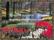 Ерлікке тағзым атты тәрбие сағаты