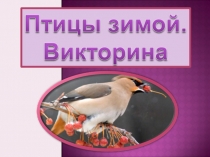 Презентации по окружающему миру Птицы в зимнее время года