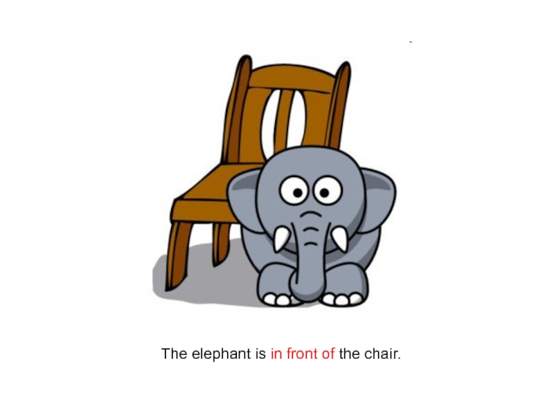 In front of. In Front of preposition. Elephant in Front of the Chair. Раскраска the Elephant is in Front of the Chair.