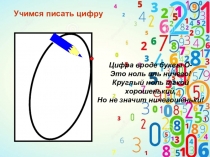 Как правильно писать цифры первого десятка