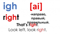 Презентация по английскому языку на тему: Правило чтения буквосочетания igh