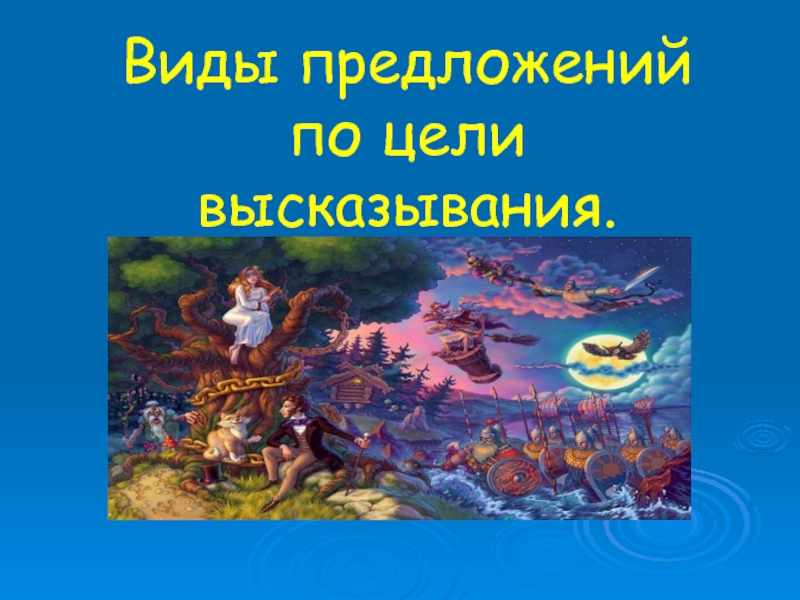 Урок с презентацией по русскому языку на тему Виды предложений по цели высказывания (5 класс)