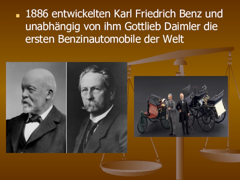 Von ihm. Готтлиб Даймлер ist der. Friedrich Benz und Gottlieb Daimler презентация. Информация по немецкому языку Даймлер Готлиб. Gottlieb Daimler кратко презентация.